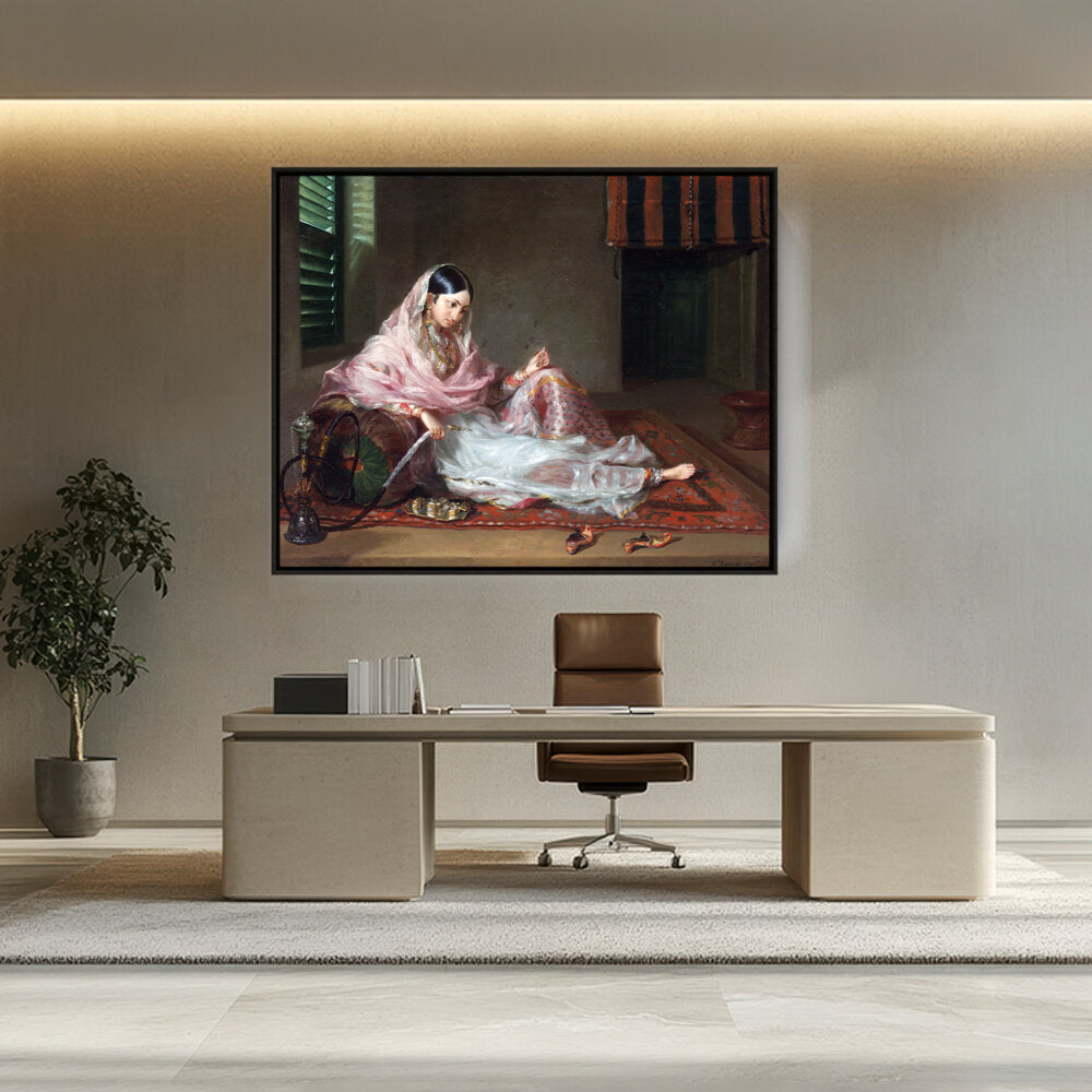 Girl In Muslin Francesco Ren - FLOATING FRAME