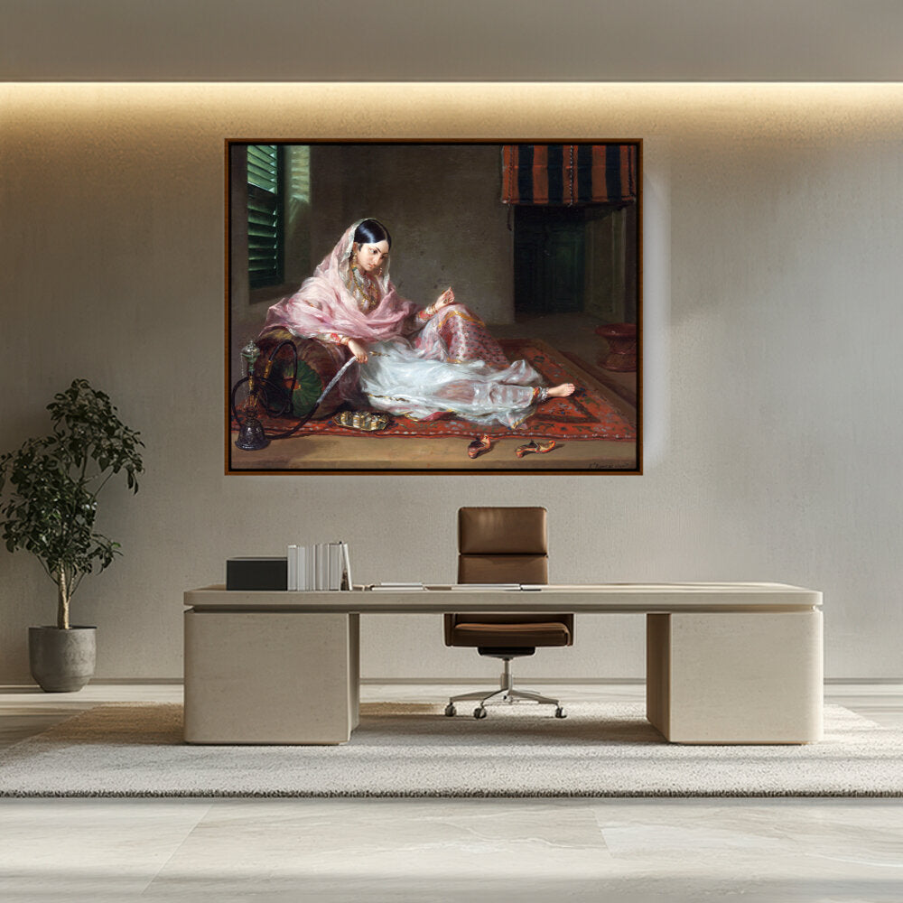 Girl In Muslin Francesco Ren - FLOATING FRAME