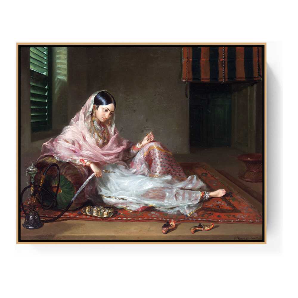 Girl In Muslin Francesco Ren - FLOATING FRAME