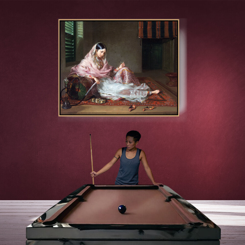 Girl In Muslin Francesco Ren - FLOATING FRAME