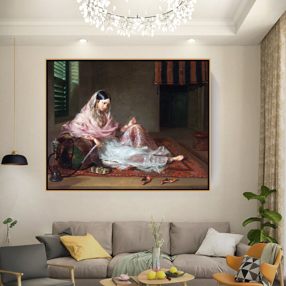 Girl In Muslin Francesco Ren - FLOATING FRAME