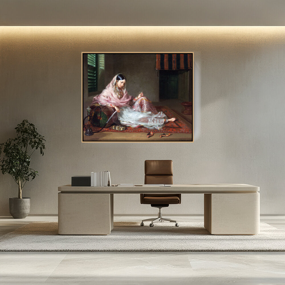 Girl In Muslin Francesco Ren - FLOATING FRAME