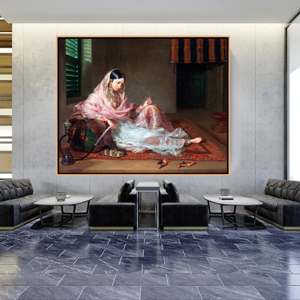Girl In Muslin Francesco Ren - FLOATING FRAME