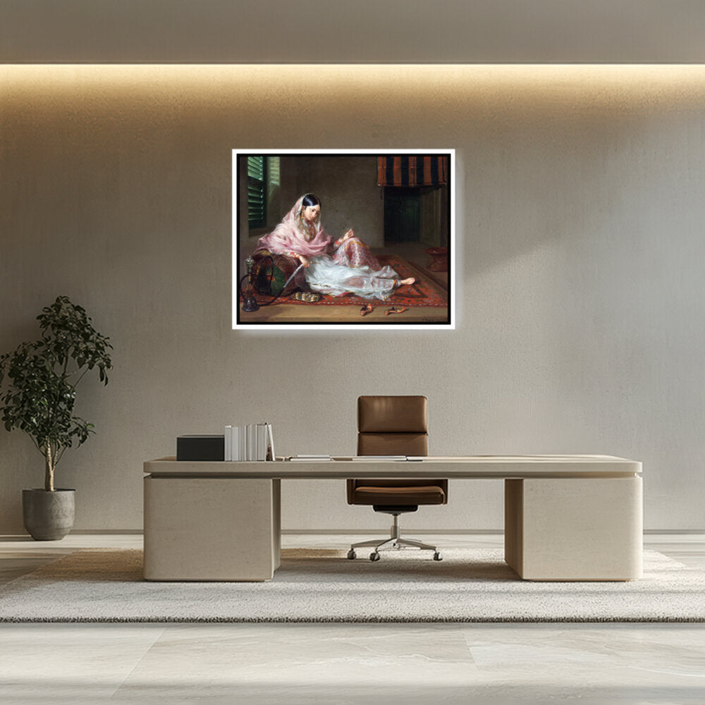 Girl In Muslin Francesco Ren - FLOATING FRAME