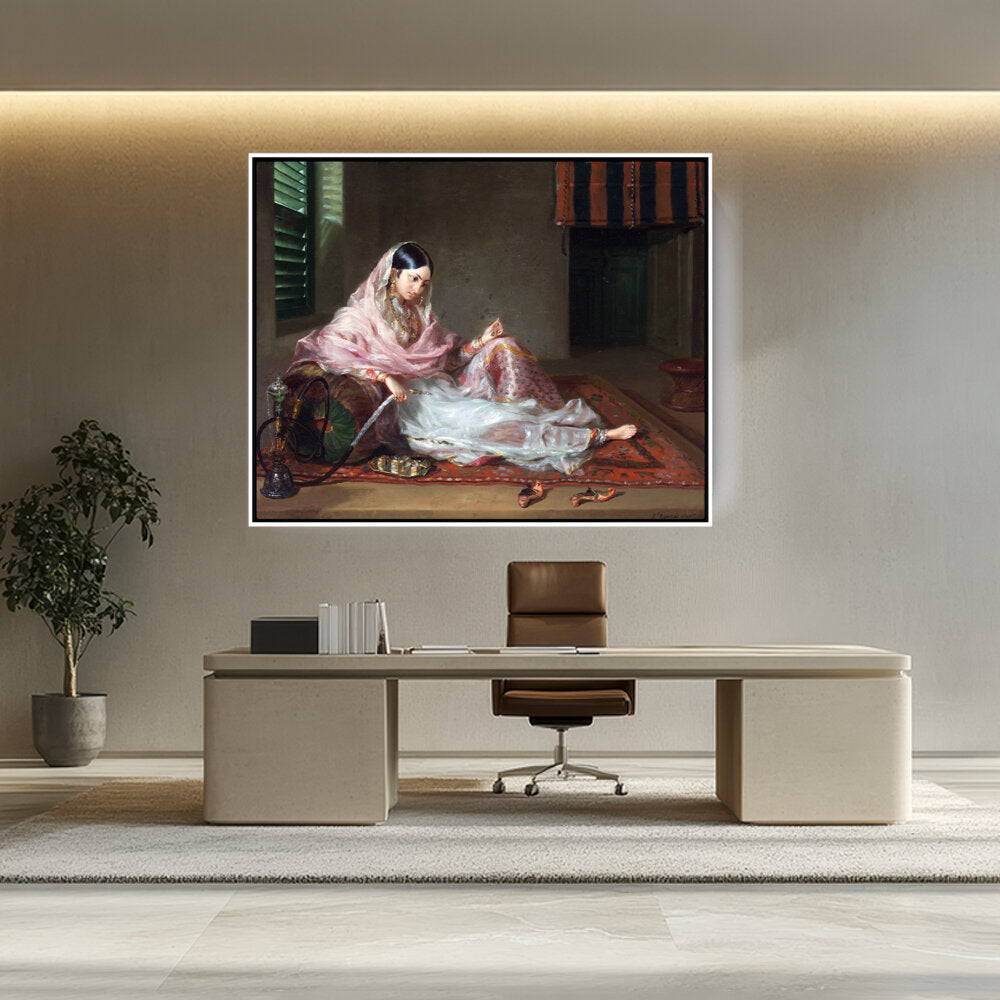 Girl In Muslin Francesco Ren - FLOATING FRAME
