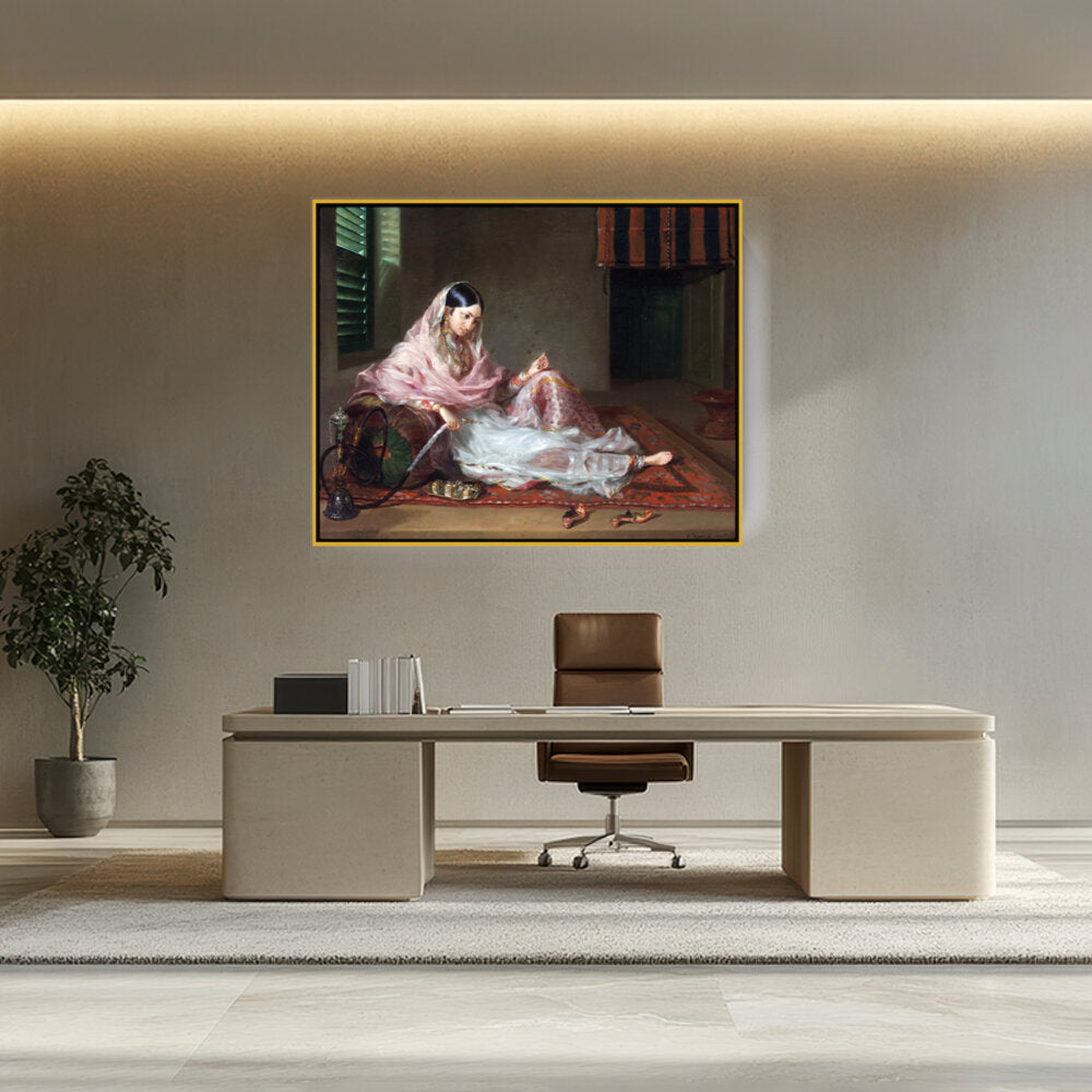Girl In Muslin Francesco Ren - FLOATING FRAME