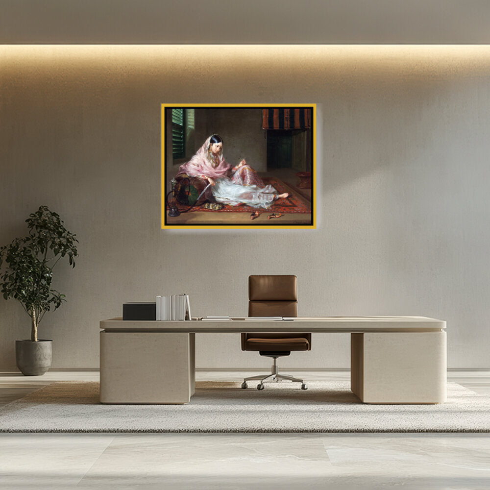 Girl In Muslin Francesco Ren - FLOATING FRAME