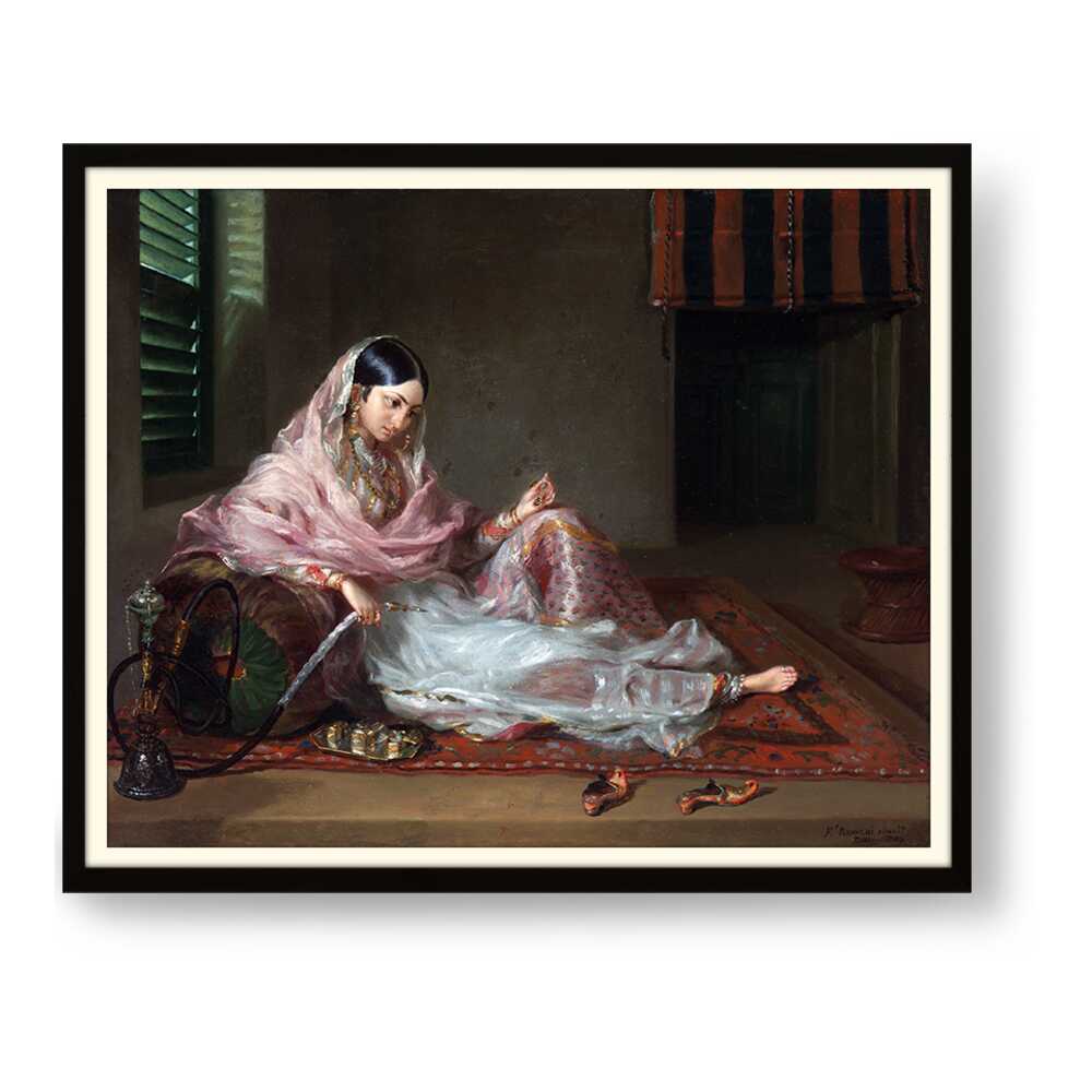 Girl In Muslin Francesco Ren - WALL MOUNT FRAME