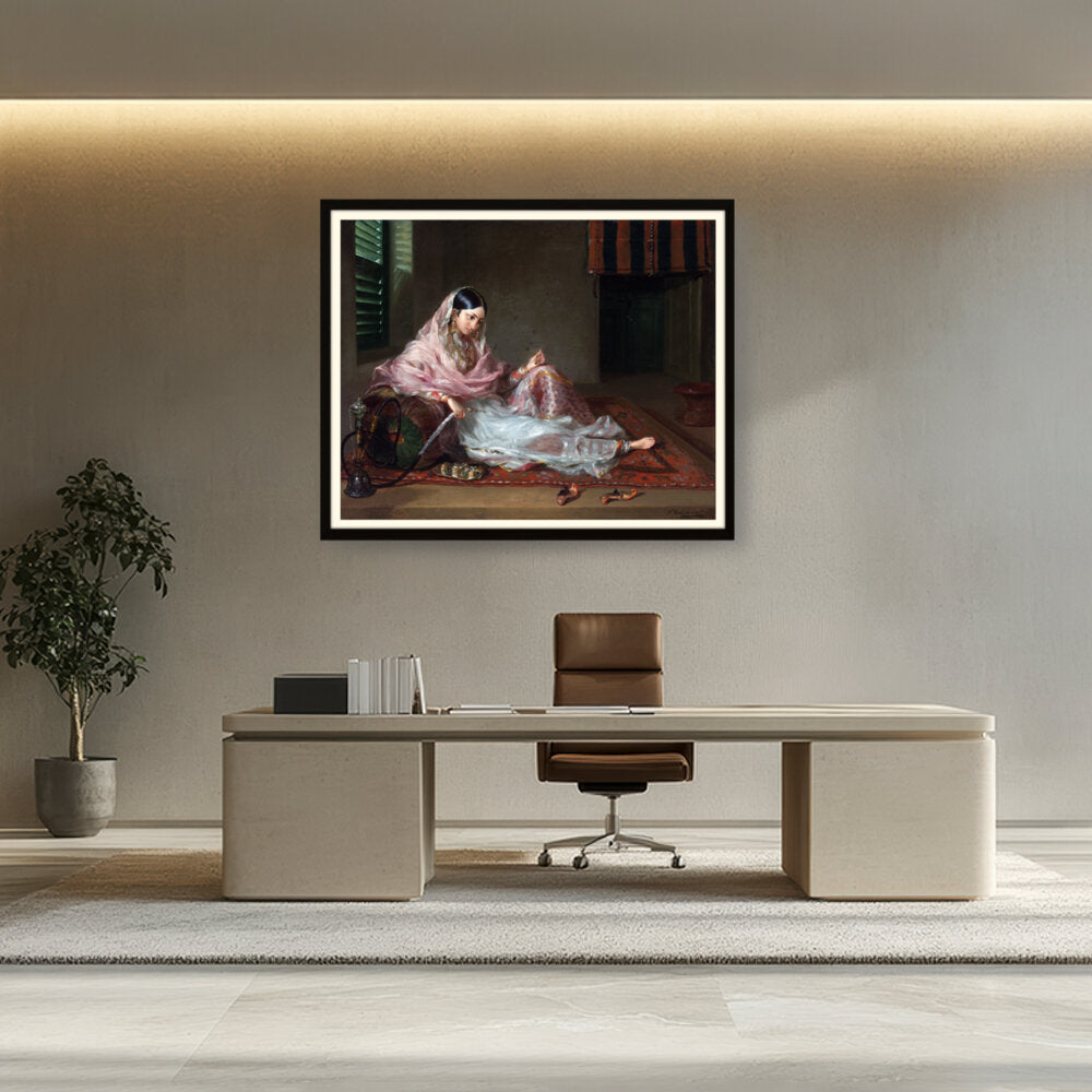 Girl In Muslin Francesco Ren - WALL MOUNT FRAME