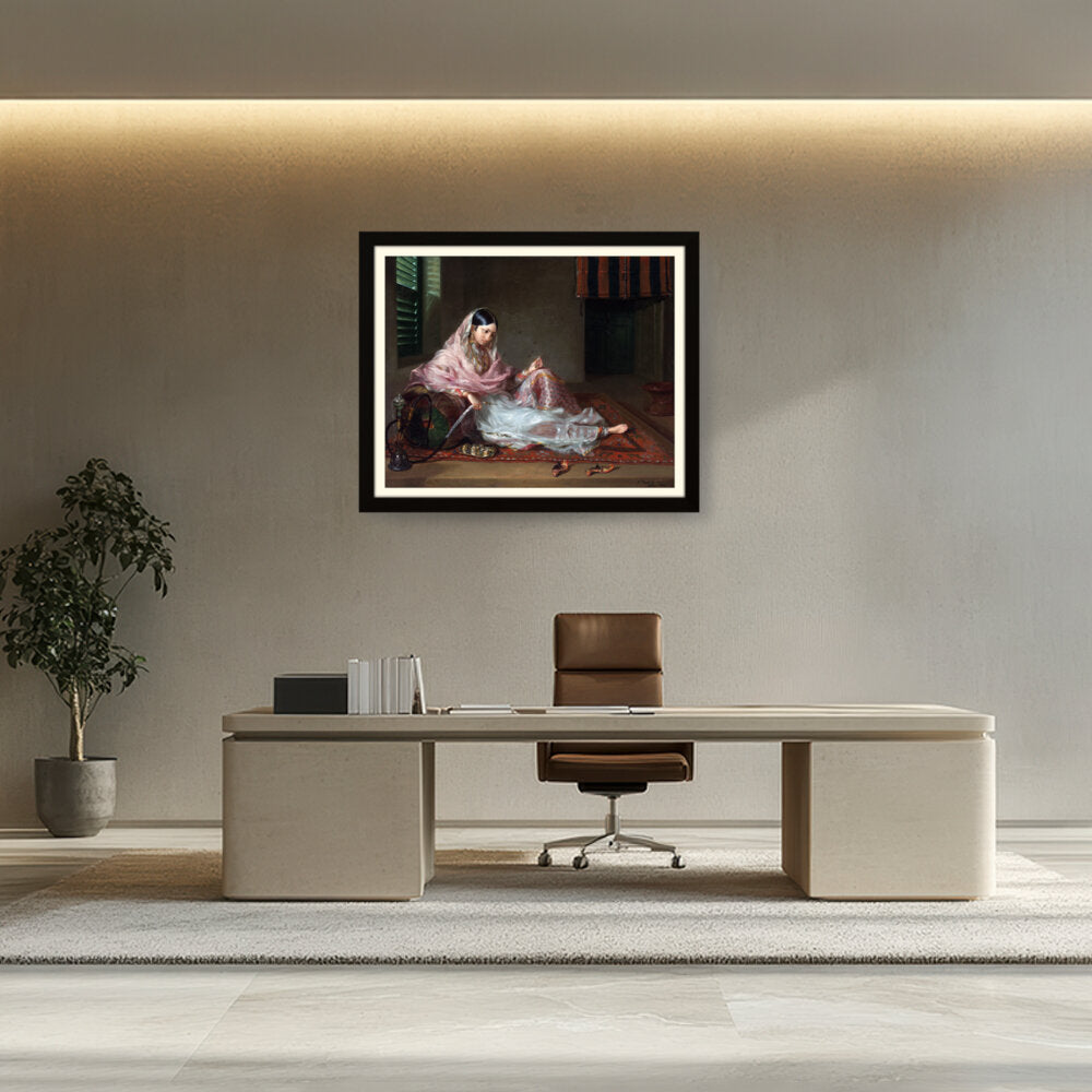 Girl In Muslin Francesco Ren - WALL MOUNT FRAME