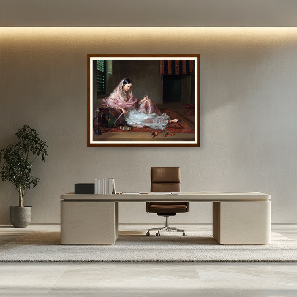 Girl In Muslin Francesco Ren - WALL MOUNT FRAME