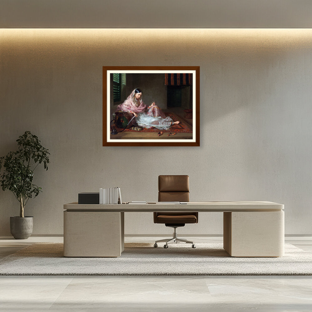 Girl In Muslin Francesco Ren - WALL MOUNT FRAME