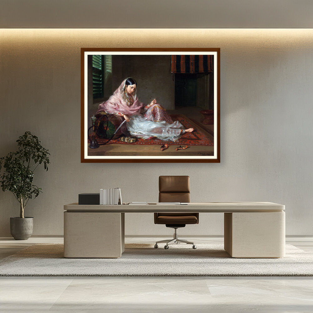 Girl In Muslin Francesco Ren - WALL MOUNT FRAME