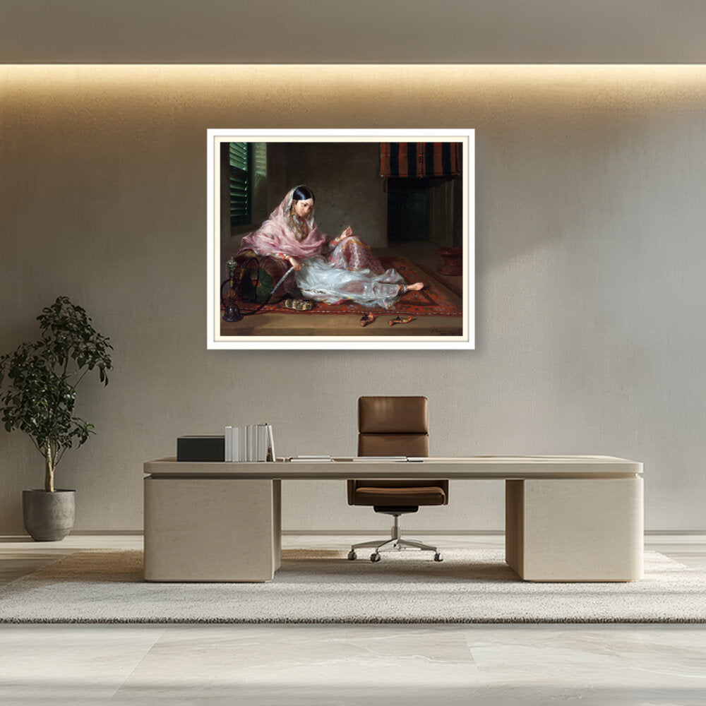 Girl In Muslin Francesco Ren - WALL MOUNT FRAME