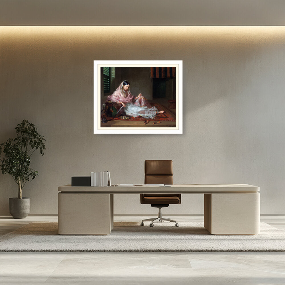 Girl In Muslin Francesco Ren - WALL MOUNT FRAME