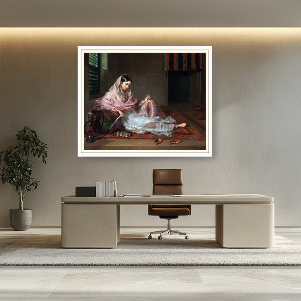 Girl In Muslin Francesco Ren - WALL MOUNT FRAME
