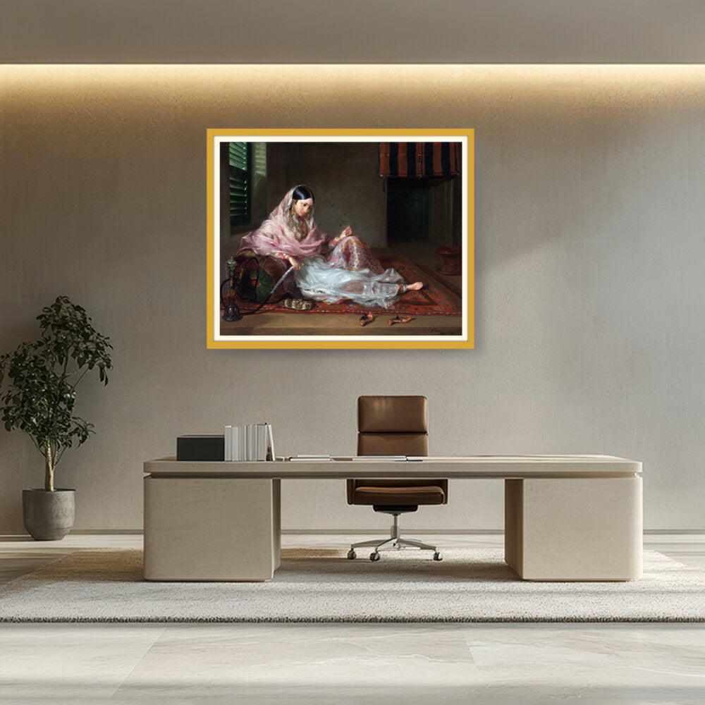 Girl In Muslin Francesco Ren - WALL MOUNT FRAME