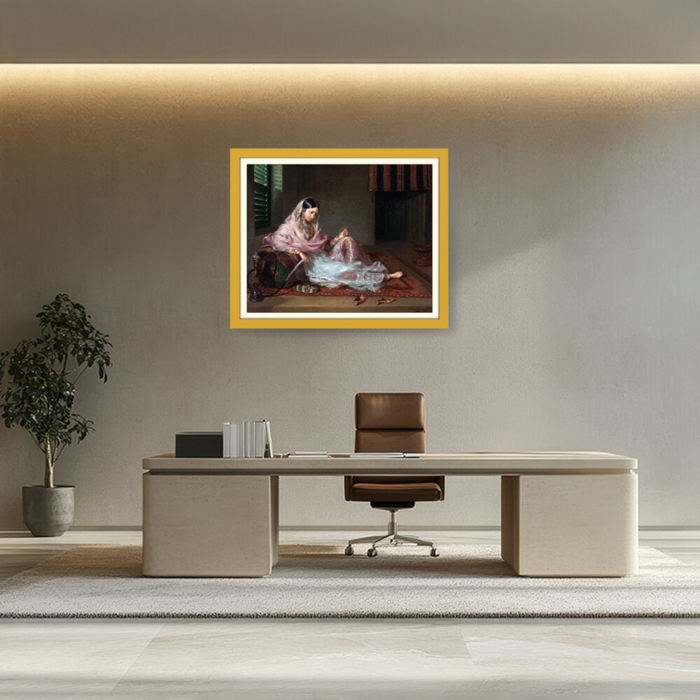 Girl In Muslin Francesco Ren - WALL MOUNT FRAME