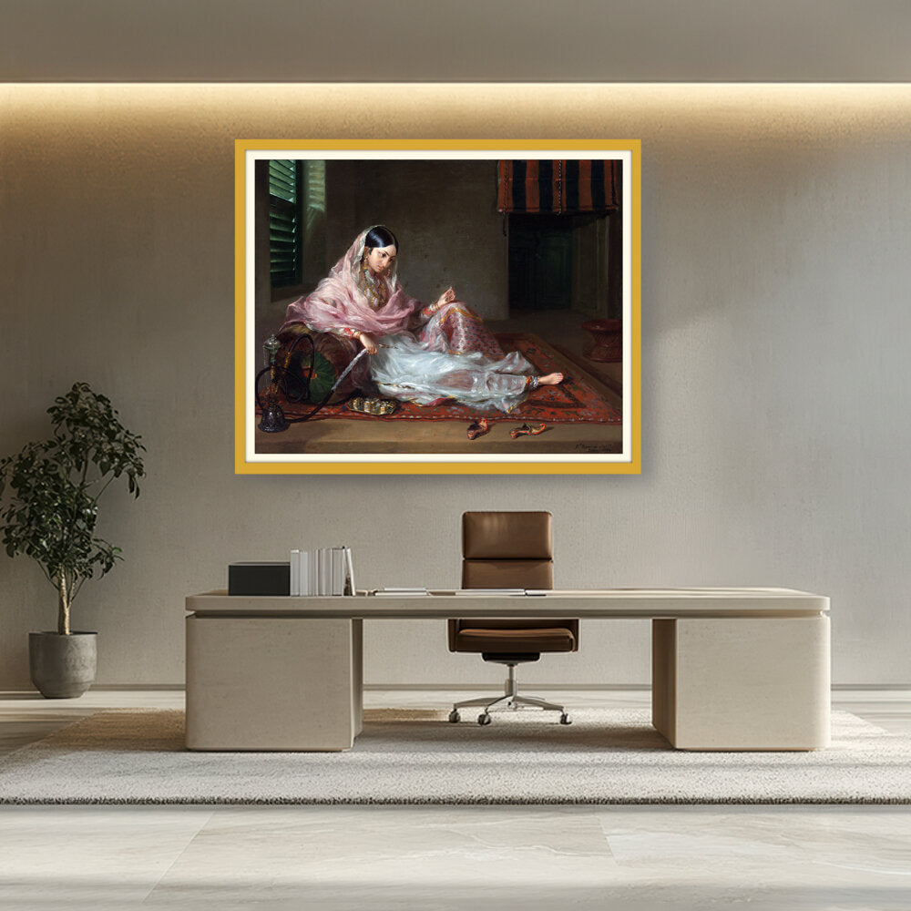 Girl In Muslin Francesco Ren - WALL MOUNT FRAME