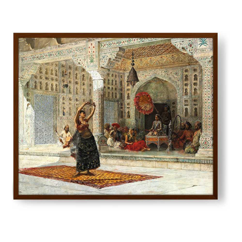 005The Nautch Edwin Weeks - Framed Canvas