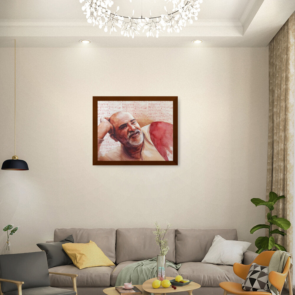 Neem_Karoli_Baba - Framed Canvas