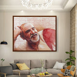 Neem_Karoli_Baba - Framed Canvas