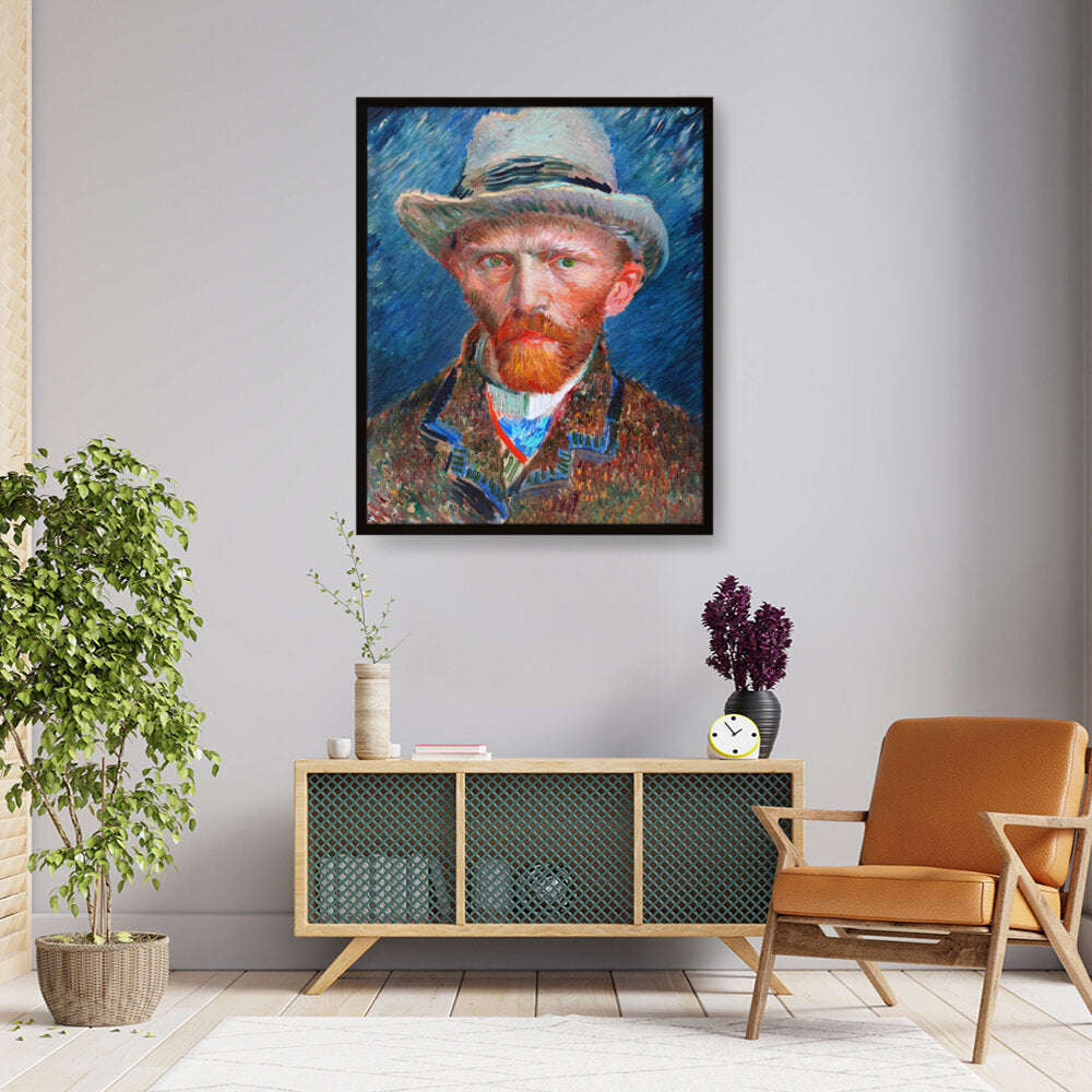 026_VanGogh_Self_Portrait - Framed Canvas