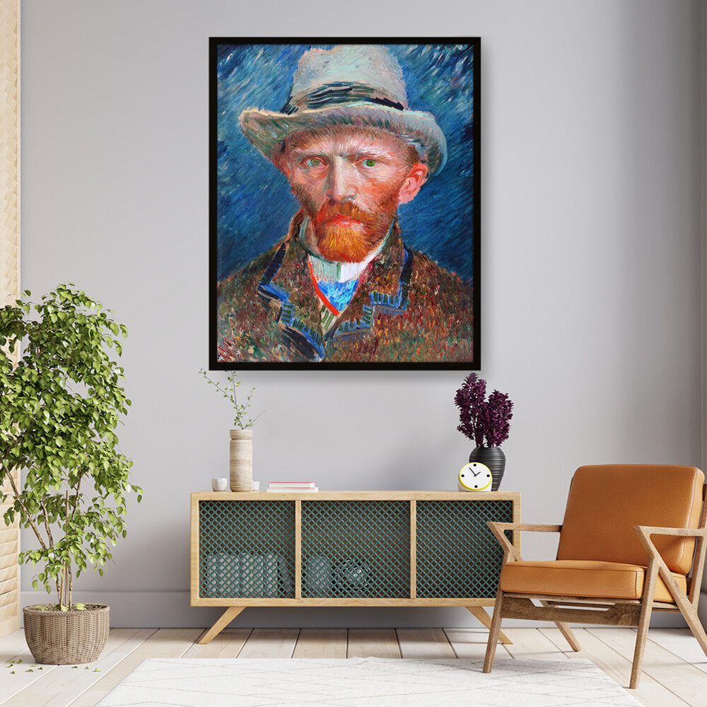 026_VanGogh_Self_Portrait - Framed Canvas