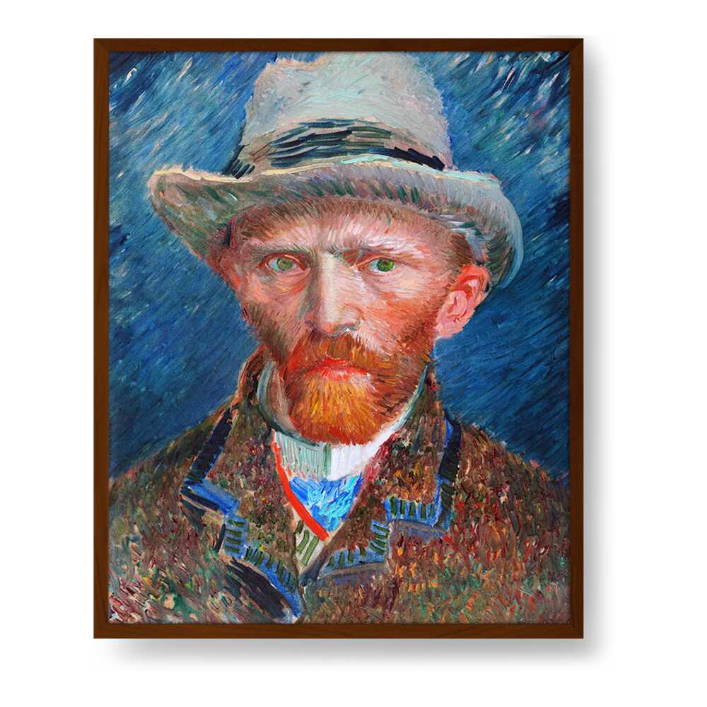 026_VanGogh_Self_Portrait - Framed Canvas