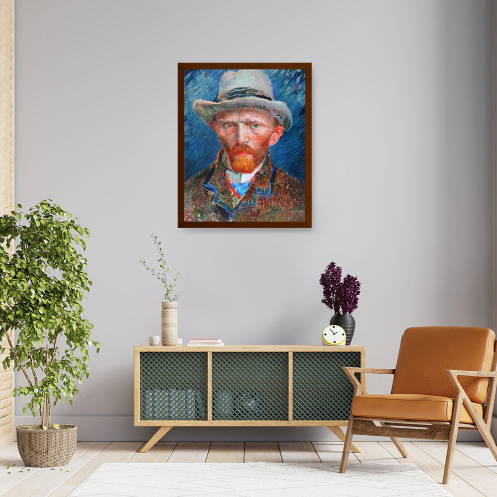 026_VanGogh_Self_Portrait - Framed Canvas