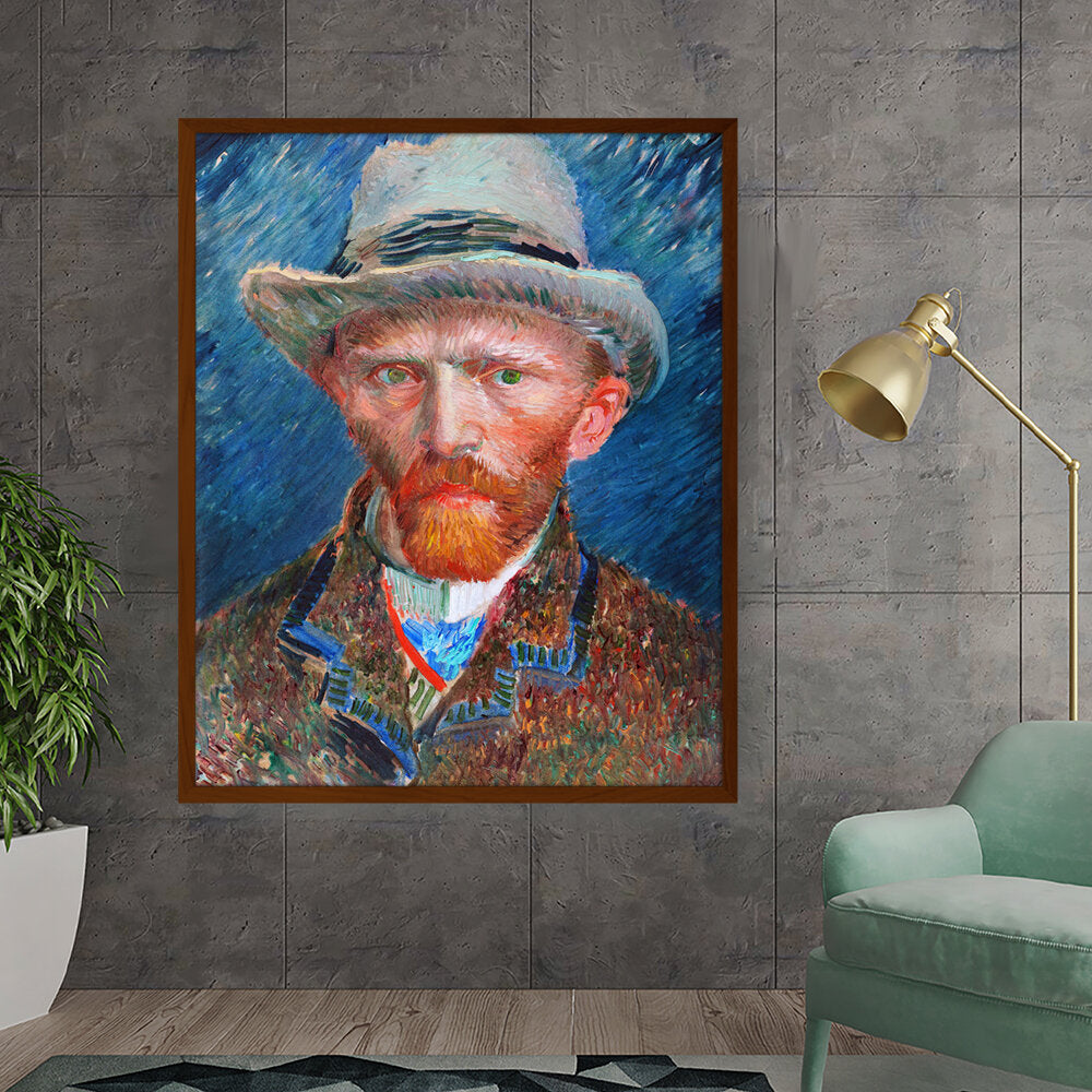 026_VanGogh_Self_Portrait - Framed Canvas