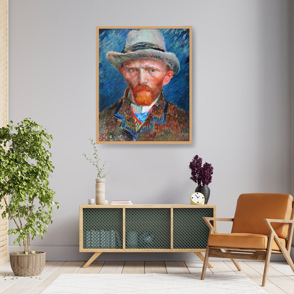 026_VanGogh_Self_Portrait - Framed Canvas