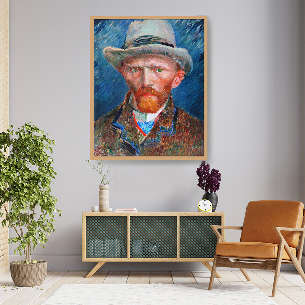 026_VanGogh_Self_Portrait - Framed Canvas