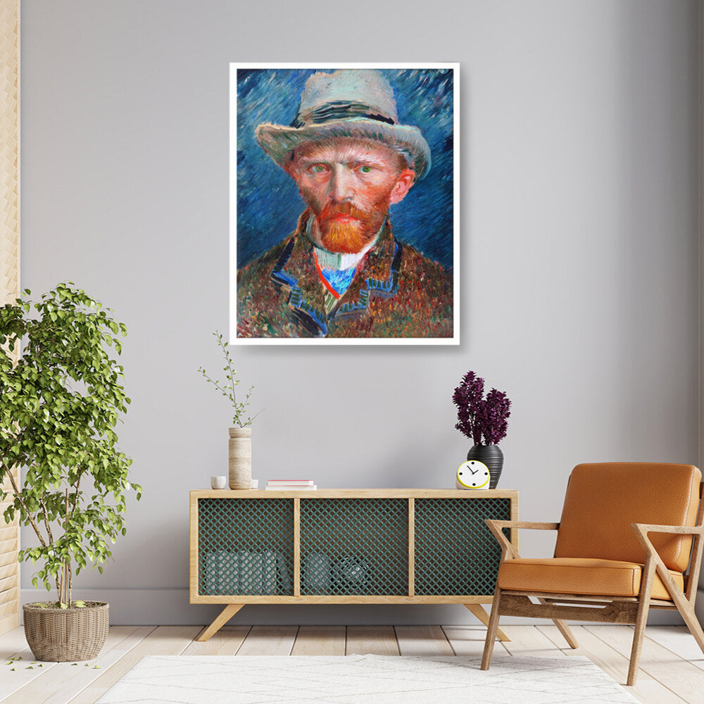 026_VanGogh_Self_Portrait - Framed Canvas