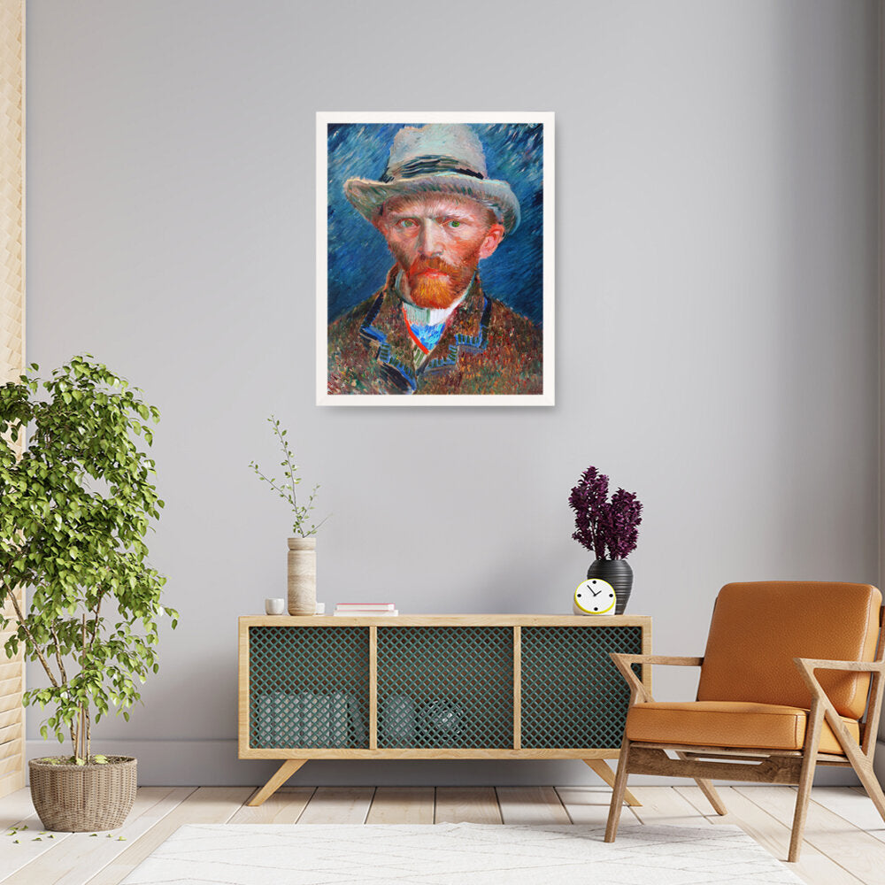 026_VanGogh_Self_Portrait - Framed Canvas