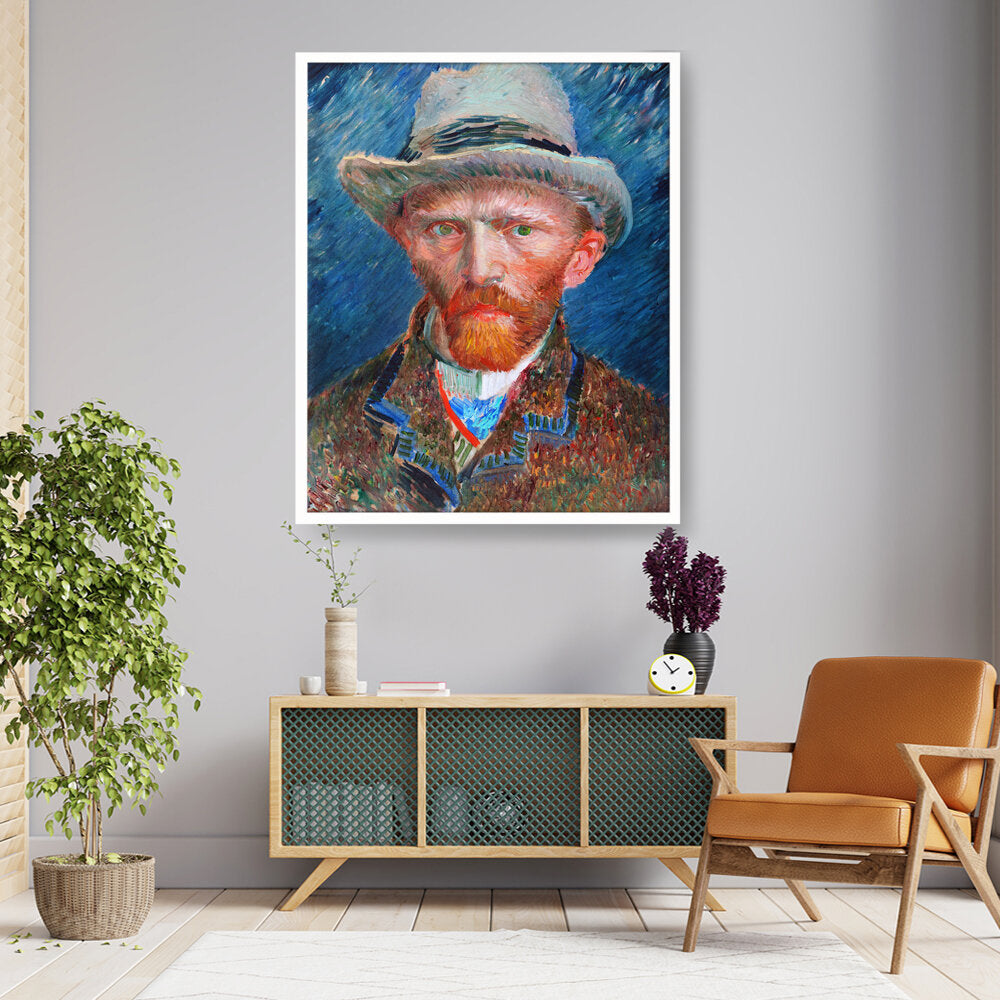 026_VanGogh_Self_Portrait - Framed Canvas