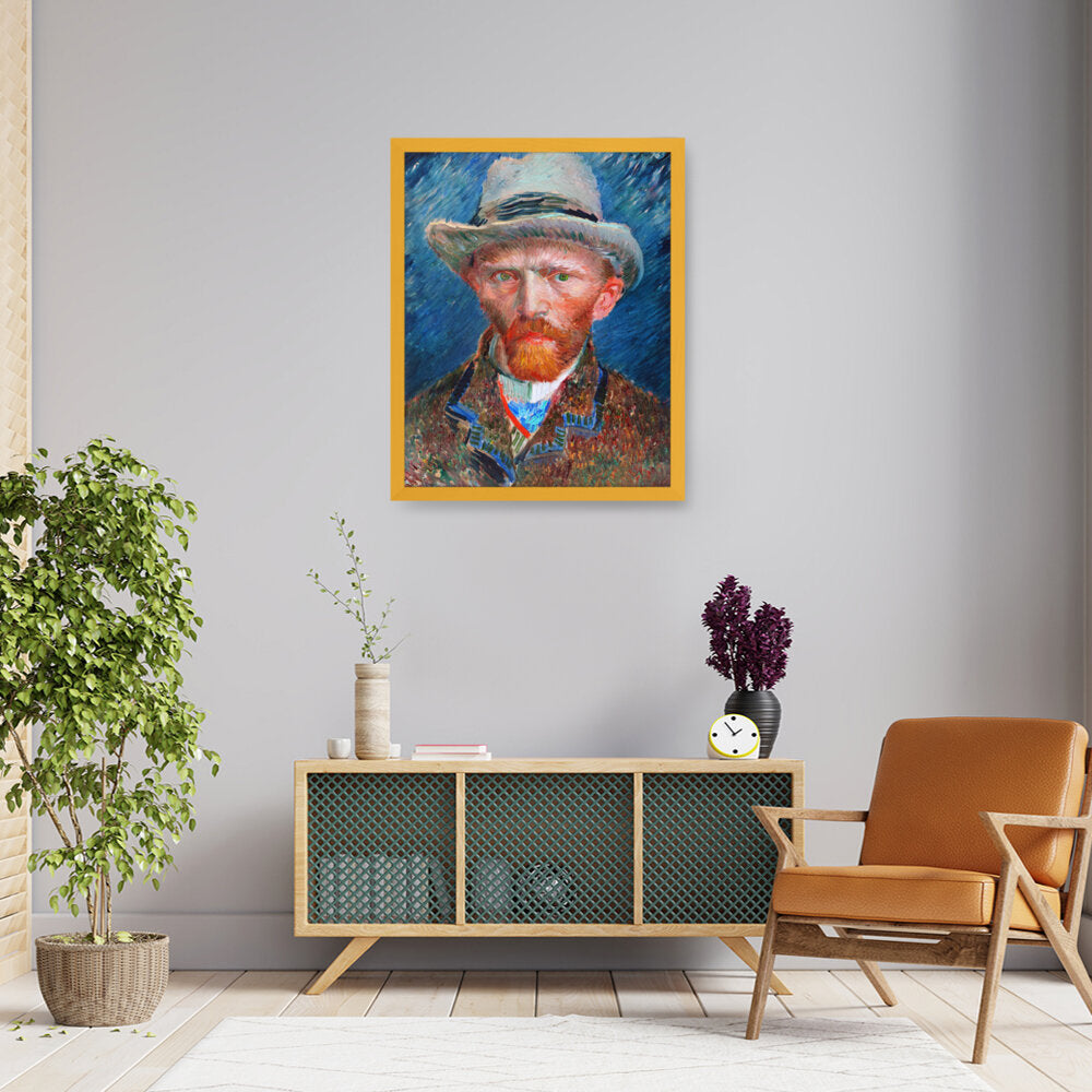 026_VanGogh_Self_Portrait - Framed Canvas