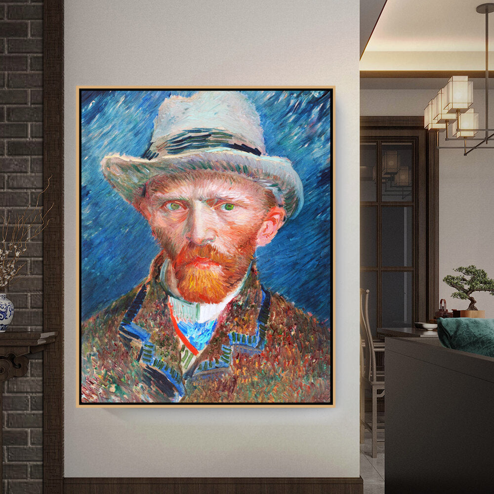 026_VanGogh_Self_Portrait - FLOATING FRAME