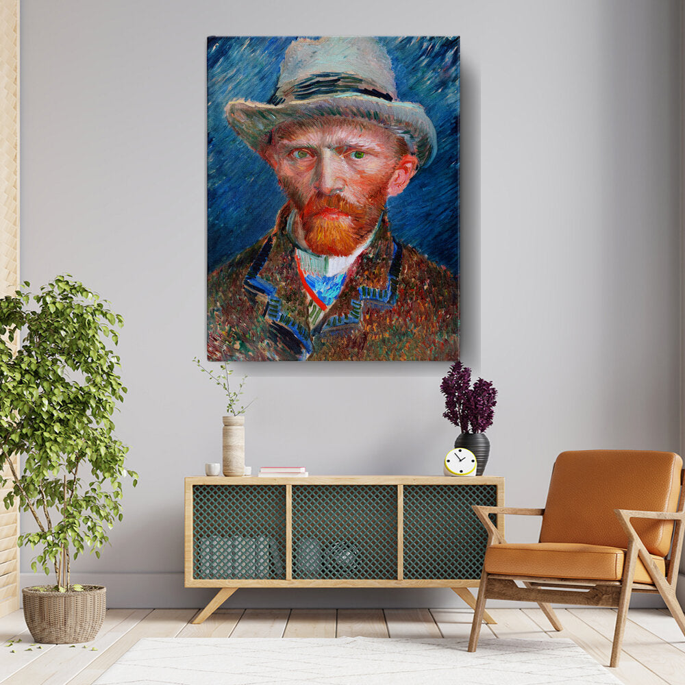 026_VanGogh_Self_Portrait - Wall Canvas