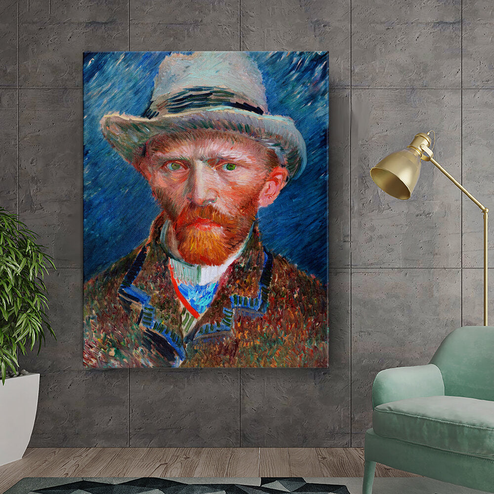 026_VanGogh_Self_Portrait - Wall Canvas