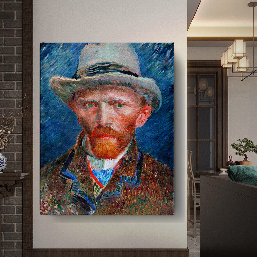 026_VanGogh_Self_Portrait - Wall Canvas