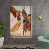 Artist10 - Art - Jatayu Ravan Sita_RRV - FLOATING FRAME