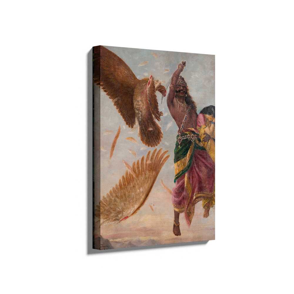 Jatayu Ravan Sita_RRV - Wall Canvas