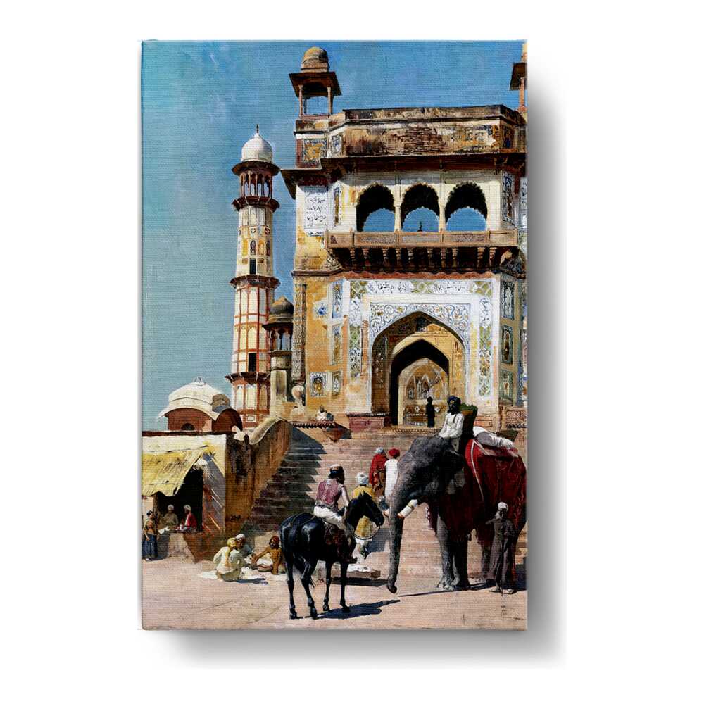 Before_the_Great_Mosque_Mathur - Wall Canvas
