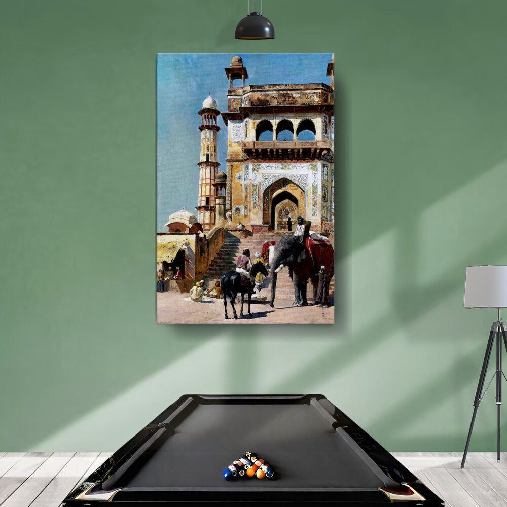 Before_the_Great_Mosque_Mathur - Wall Canvas