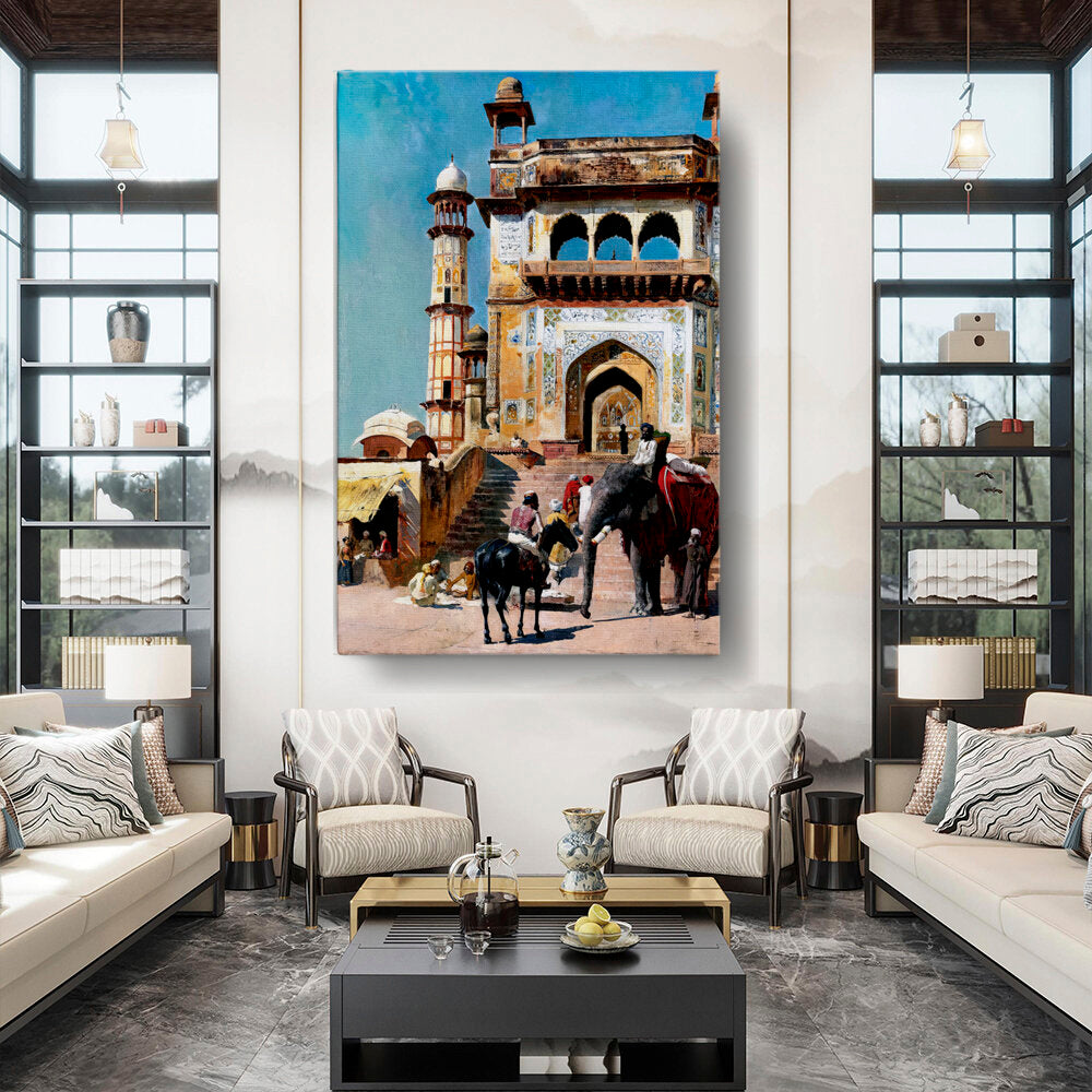 Before_the_Great_Mosque_Mathur - Wall Canvas