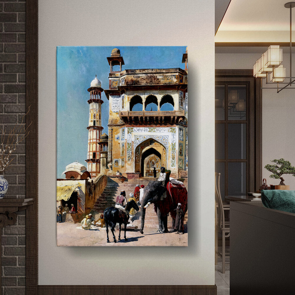 Before_the_Great_Mosque_Mathur - Wall Canvas
