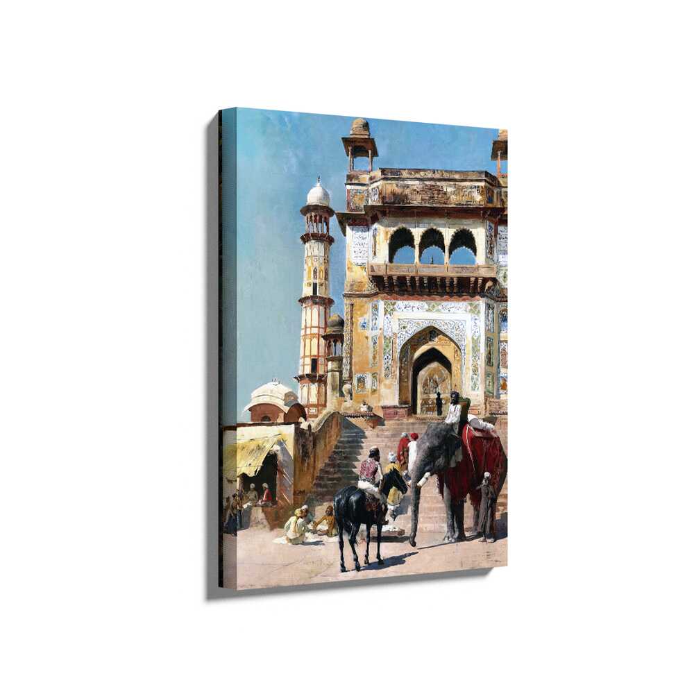 Before_the_Great_Mosque_Mathur - Wall Canvas