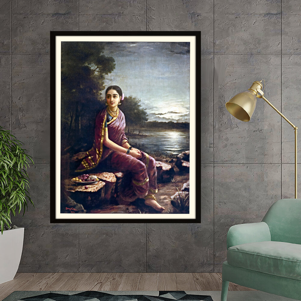 14_Radha_Moonlight - WALL MOUNT FRAME
