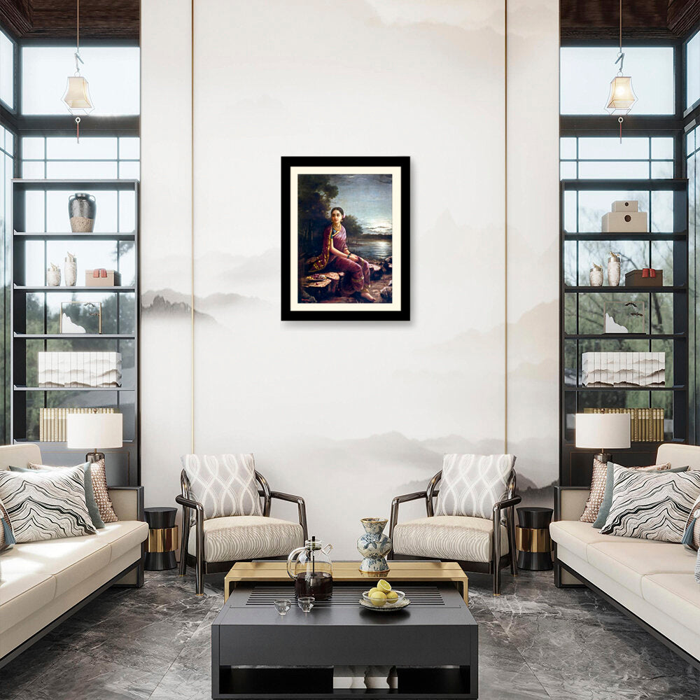 14_Radha_Moonlight - WALL MOUNT FRAME